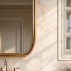 Shield Brass Mirror, Italien Style Wall Decor, Handmade Vanity Mirrors — view 6