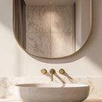 Modern Brass Vanity Mirror, Handmade Wall Mirror, Luxury Decor — view 4