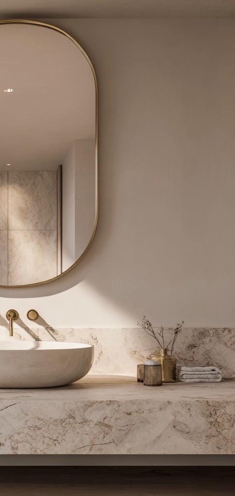 Modern Brass Vanity Mirror, Handmade Wall Mirror, Luxury Decor — view 5