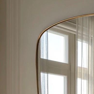Handmade Brass Mirror, Elegant Italian Wall Mirror, Luxury Vanity Decor — view 3