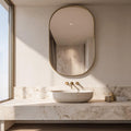 Modern Brass Vanity Mirror, Handmade Wall Mirror, Luxury Decor
