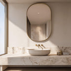 Modern Brass Vanity Mirror, Handmade Wall Mirror, Luxury Decor
