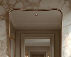 Brass Mirror, Luxury Wall Art Mirror, Handmade Modern Home Decor — view 2