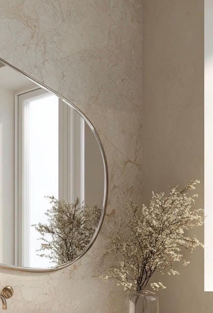 Sculptural Brass Mirror, Handmade Luxury Statement Wall Art, Modern Interior Decor — view 2