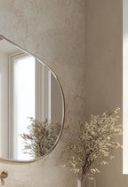 Sculptural Brass Mirror, Handmade Luxury Statement Wall Art, Modern Interior Decor — view 2