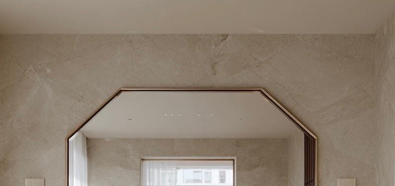Handmade Brass Statement Mirror, Moroccan Artisan Wall Decor, Luxury Interior Accent — view 2
