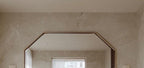 Handmade Brass Statement Mirror, Moroccan Artisan Wall Decor, Luxury Interior Accent — view 2