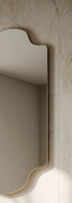 Luxury Entryway Mirror, Handmade Brass Wall Decor, Modern Statement Mirror — view 3