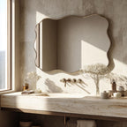 Artisan Brass Mirror, High-End Designer Wall Mirror, Contemporary Luxury Decor