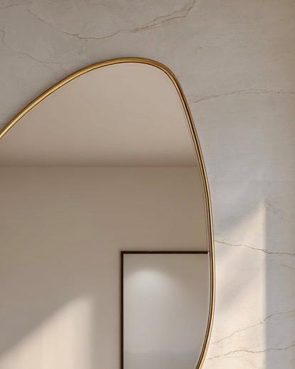 Handmade Brass Statement Mirror, Moroccan Artisan Wall Decor, Luxury Interior Accent — view 3