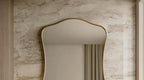 Brass Mirror, Luxury Wall Art Mirror, Handmade Modern Home Decor — view 4
