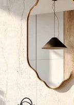Brass Vanity Mirror, Antique Brass Wall Decor — view 4