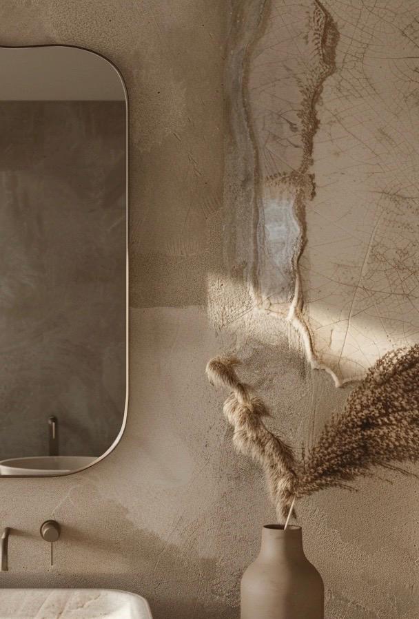 Sculptural Brass Mirror, Handmade Luxury Statement Wall Art, Modern Interior Decor — view 4