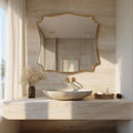Brass Mirror; Handmade Moroccan Luxury Vanity Mirror