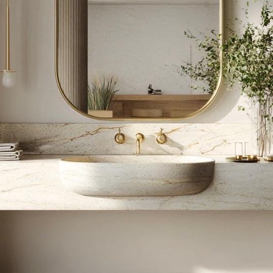 Minimalist Brass Wall Mirror, Handmade Decorative mirror for Elegant Interiors — view 5