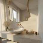 Brass Mirror; Handmade Moroccan Luxury Vanity Mirror — view 4