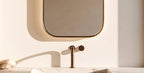 Brass Round Mirror with Rope, Designer Bathroom Mirror, Luxury Wall Decor — view 5
