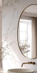 Italian Style Brass Mirror, Luxury Handmade Wall Decor Mirror for Modern Interiors — view 5