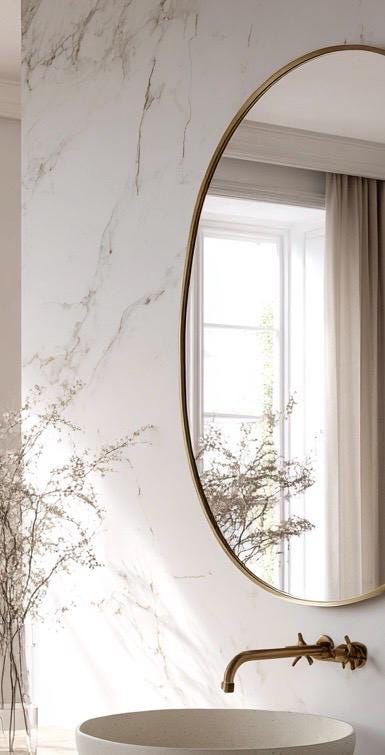 Italian Style Brass Mirror, Luxury Handmade Wall Decor Mirror for Modern Interiors — view 5