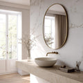 Italian Style Brass Mirror, Luxury Handmade Wall Decor Mirror for Modern Interiors