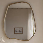 Brass Mirror, Luxury Wall Art Mirror, Handmade Modern Home Decor — view 6