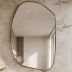 Handmade Moroccan Brass Vanity Mirror, Antique Wall Decor, Bathroom Accent — view 5