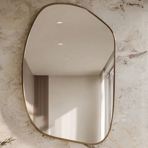 Handmade Moroccan Brass Vanity Mirror, Antique Wall Decor, Bathroom Accent — view 5