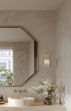 Handmade Brass Statement Mirror, Moroccan Artisan Wall Decor, Luxury Interior Accent — view 3