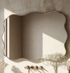 Artisan Brass Mirror, High-End Designer Wall Mirror, Contemporary Luxury Decor — view 6