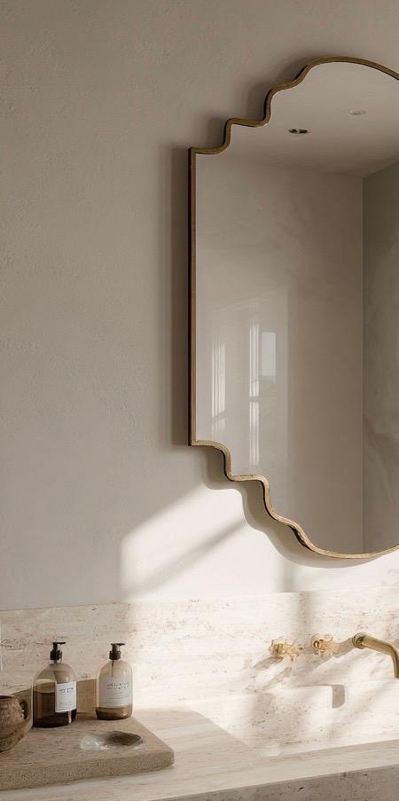 Handmade Moroccan Brass Vanity Mirror, Antique Brass Wall Decor — view 2