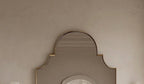 Wavy Brass Mirror, Luxury Wall Art Mirror, Handmade Modern Home Decor — view 3