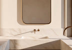 Brass Mirror, Hanging Rope Mirror, Moroccan Artisan Wall Decor — view 4