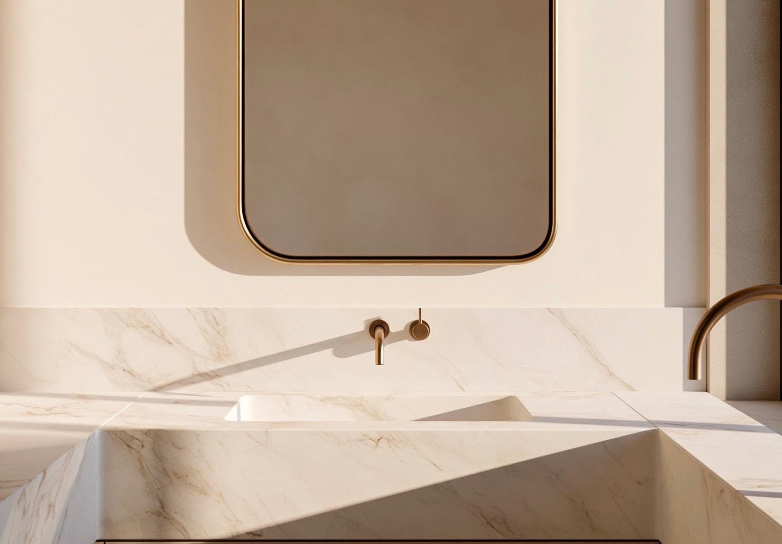 Brass Mirror, Hanging Rope Mirror, Moroccan Artisan Wall Decor — view 4