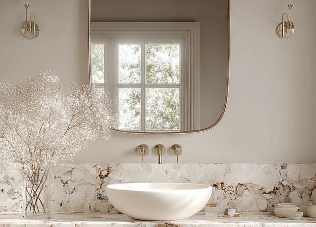 Minimalist Brass Wall Mirror, Luxury Handmade Designer Mirror for Living Room — view 5
