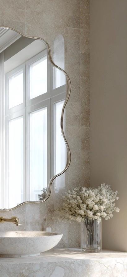 Artisan Brass Mirror, High-End Designer Wall Mirror, Contemporary Luxury Decor — view 4