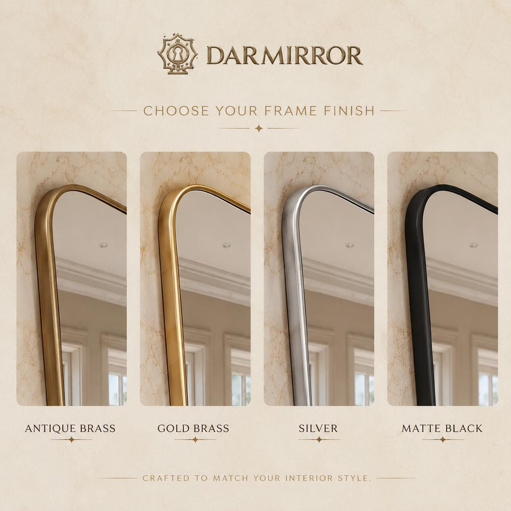 Moroccan Luxury Entryway Mirror, Handmade Brass Wall Decor, Modern Statement Mirror — view 10