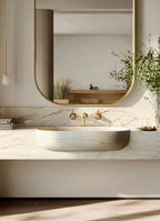 Luxury Modern Brass Mirror, Handmade Decorative Wall Art for Elegant Interiors — view 4