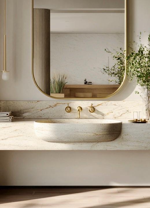 Luxury Modern Brass Mirror, Handmade Decorative Wall Art for Elegant Interiors — view 4