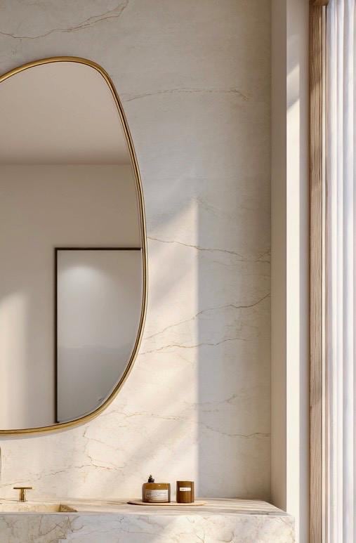 Handmade Brass Statement Mirror, Moroccan Artisan Wall Decor, Luxury Interior Accent — view 6