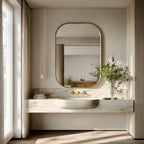 Luxury Modern Brass Mirror, Handmade Decorative Wall Art for Elegant Interiors