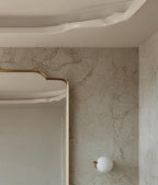 Handmade Moroccan Brass Vanity Mirror, Antique Gold Wall Decor — view 4
