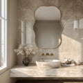 Handmade Brass Mirror, Elegant Italian Wall Mirror, Luxury Vanity Decor