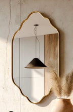 Brass Vanity Mirror, Antique Brass Wall Decor — view 6