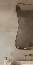 Sculptural Brass Mirror, Handmade Luxury Statement Wall Art, Modern Interior Decor — view 3