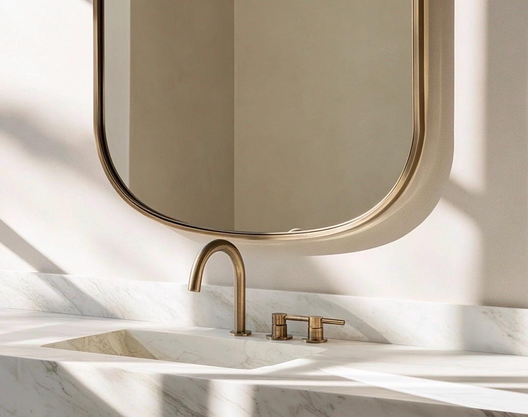 Custom Oval Brass Mirror, Hanging Rope Mirror, Moroccan Artisan Wall Decor — view 4