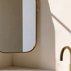 Handmade Brass Round Mirror with Rope, Designer Bathroom Mirror, Luxury Wall Decor — view 6